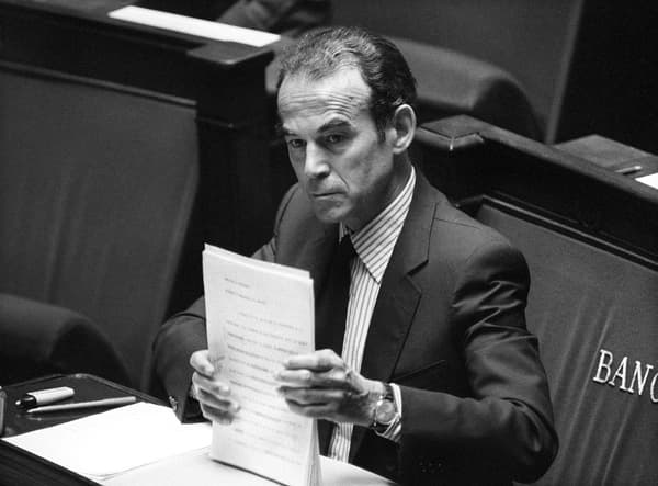 Robert Badinter lors des débats pour l'abolition de la peine de mort à l'Assemblée nationale en 1981