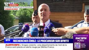 Disparition d'Émile: "À l'heure où je vous parle, le petit Émile n'a pas été retrouvé", indique le procureur de la République de Digne-les-Bains