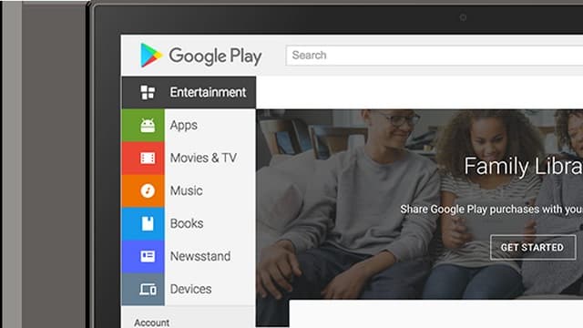 Google Play, le magasin d'applications du système d'exploitation mobile Android.