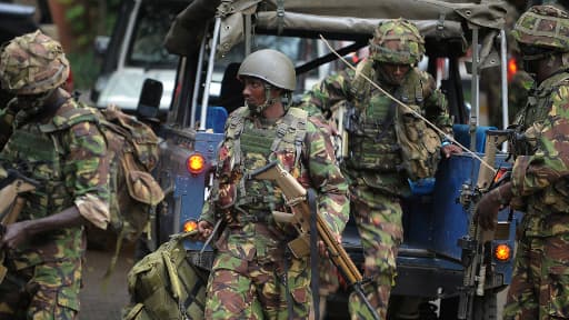 Les forces spéciales kényanes arrivées en renfort samedi pour encerclé le centre commercial attaqué par des shebab somaliens.