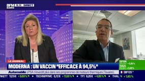 Stéphane Bancel (Moderna) : Le laboratoire annonce un vaccin "efficace à 94,5%" - 16/11