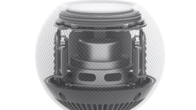 Le HomePod mini est équipé de quatre micros et diffuse le son à 360°