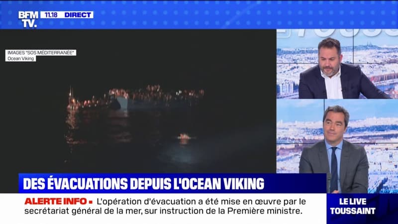 Le gouvernement a annoncé l’évacuation sanitaire de quatre personnes à bord de l’Ocean Viking vers l’hôpital de Bastia