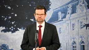 Le ministre allemand de la Justice Marco Buschmann le 30 août 2023 à Meseberg en Allemagne