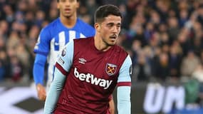L'Espagnol Pablo Fornals avec West Ham lors d'un match contre Brighton, le 2 janvier 2024