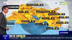 Météo Bouches-du-Rhône: un lundi sous un soleil de plomb, 32°C à Marseille et Aubagne