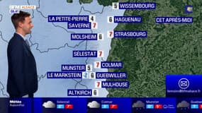 Météo Alsace: des éclaircies matinales rapidement couvertes par des nuages l'après-midi, jusqu'à 7°C à Strasbourg