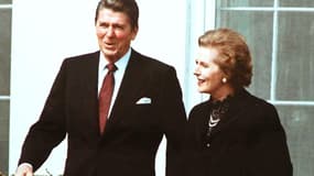 Margaret Thatcher était une admiratrice de Ronald Reagan. Ici, à la Maison Blanche, en 1981.