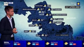 Un ciel un peu plus voilé et quelques gouttes dans la métropole lilloise, jusqu'à 25°C cet après-midi