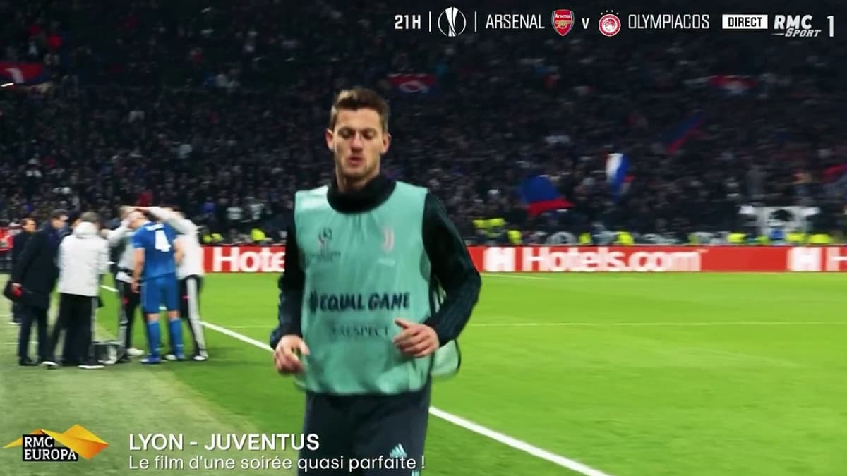 De Ligt sur la touche au moment du but de Tousart