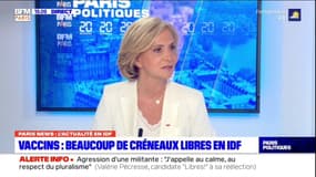 Régionales: Valérie Pécresse est "totalement favorable" au pass sanitaire, et espère les Franciliens continueront a se faire vacciner