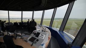 Tour de contrôle de l'aéroport de Beauvais en jun 2019