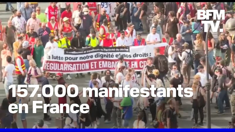 Manifestations du 1er-mai: une mobilisation en hausse par rapport à 2024 