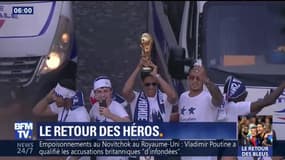 Revivez la descente des Champs-Elysées des Bleus champions du monde