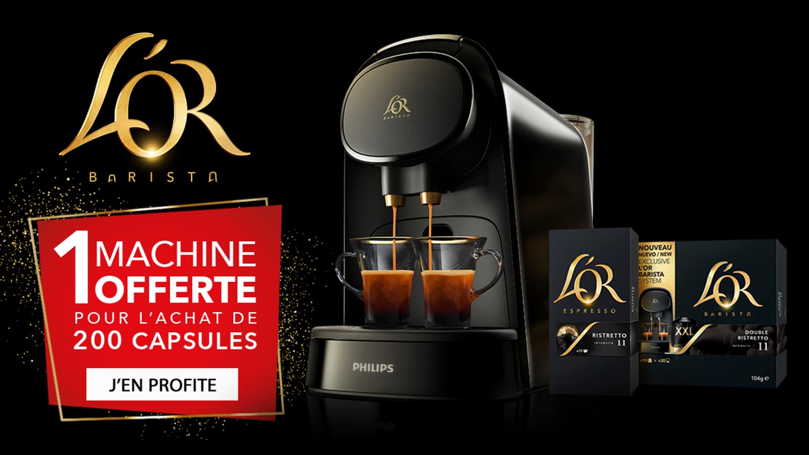 Machine à café L'OR BARISTA Sublime offerte pour 200 capsules achetées –