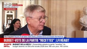 Budget de la Sécurité sociale: "Pour le gouvernement, le plus dur commence", estime Éric Coquerel, président de la commission des finances