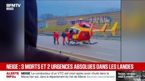 Neige: ce que l'on sait des deux accidents liés au verglas qui ont fait trois morts dans les Landes