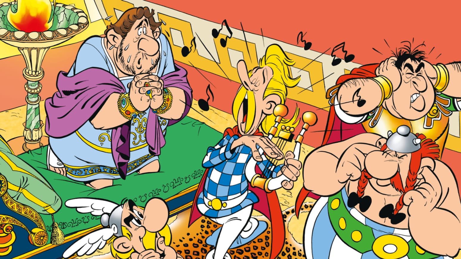 Couverture du "Menhir d'or", une histoire inédite d'Astérix