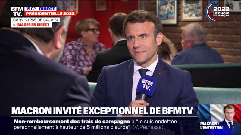 Emmanuel Macron, sur sa qualification au second tour: 