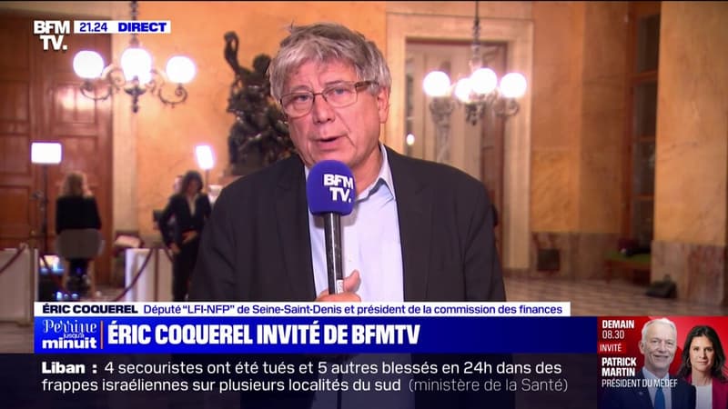 Éric Coquerel (LFI) annonce le retrait de la motion de rejet de LFI sur le projet de loi finances