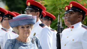 La Reine Béatrix en visite officielle à Singapour, le 24 janvier 2013.