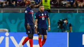 Paul Pogba et Kylian Mbappé 