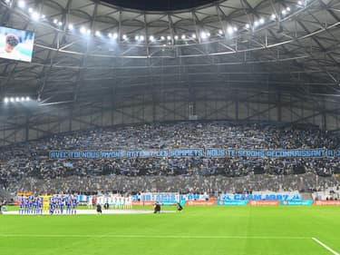 Le stade Vélodrome lors du match OM-Lorient