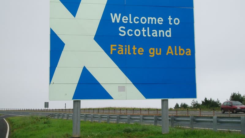 Un panneau de bienvenue en Ecosse. (Photo d'illustration)