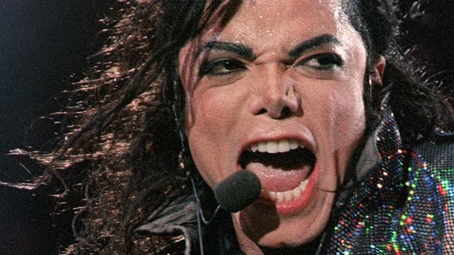Michael Jackson, en concert à Wembley en 1992.