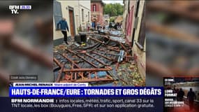 Intempéries: "La tornade a traversé le village en diagonale", raconte le maire d'une commune des Hauts-de-France