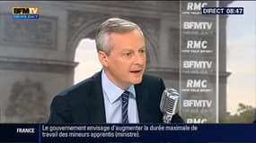 Bruno Le Maire face à Jean-Jacques Bourdin en direct