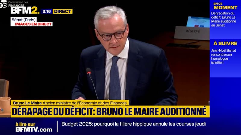 Bruno Le Maire: le déficit public à 6,1% du PIB en 2024 est 