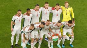 L'équipe nationale de Hongrie face à l'Allemagne, à Munich le 23 juin 2021