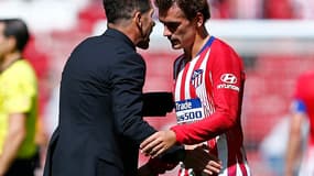 Diego Simeone et Antoine Griezmann