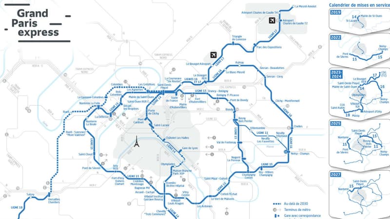 Une partie des lignes du Grand Paris Express ne seront pas prêtes pour 2024.