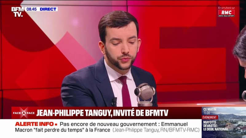 Jean-Philippe Tanguy (RN) sur le futur gouvernement: 