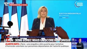 Présidentielle 2022: pourquoi Marine Le Pen parle d'une "éclatante victoire" malgré sa défaite