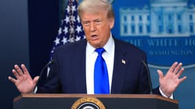 Le président Donald Trump lors d'une conférence de presse à la Maison Blanche le 27 juin 2025. (Photo d'archive)