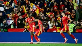 Nico Williams et Lamine Yamal avec l'Espagne, quart de finale retour de Ligue des nations, 23 mars 2025