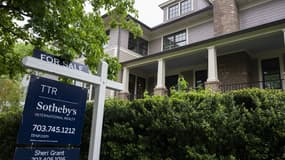 Une maison en vente à Arlington en Virginie aux Etats-Unis, en mai 2020