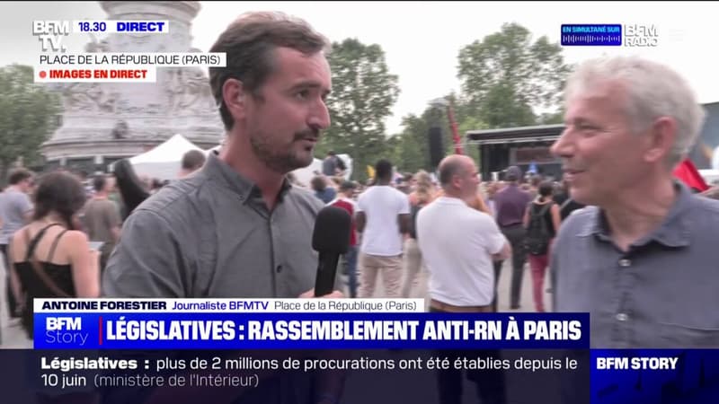 Législatives: un rassemblement contre l'extrême droite organisé place de la République à Paris