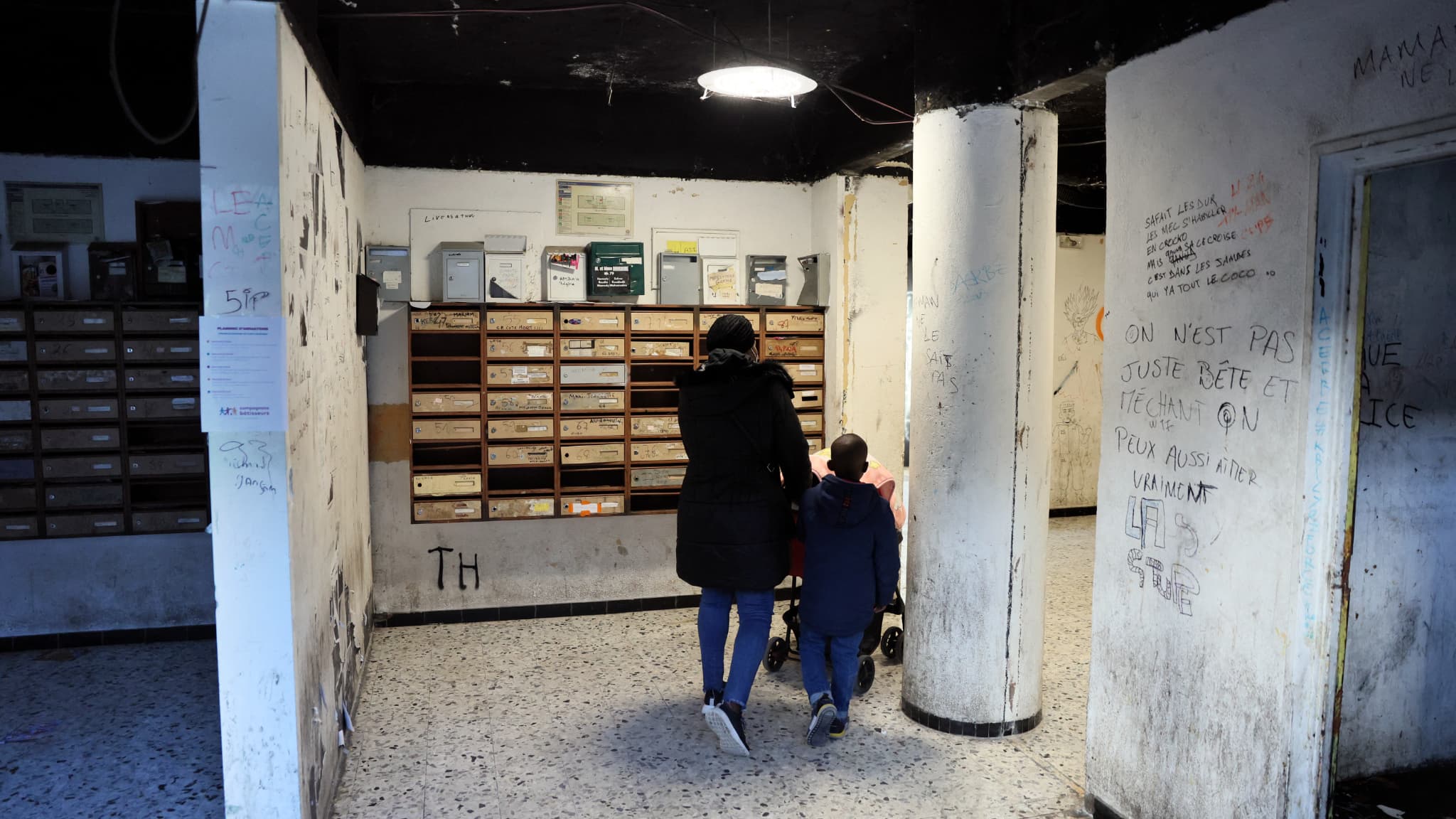 Résidence Le Chêne Pointu à Clichy-sous-Bois, le 9 février 2022