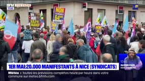 Manifestation du 1er mai: 20.000 manifestants à Nice selon les syndicats