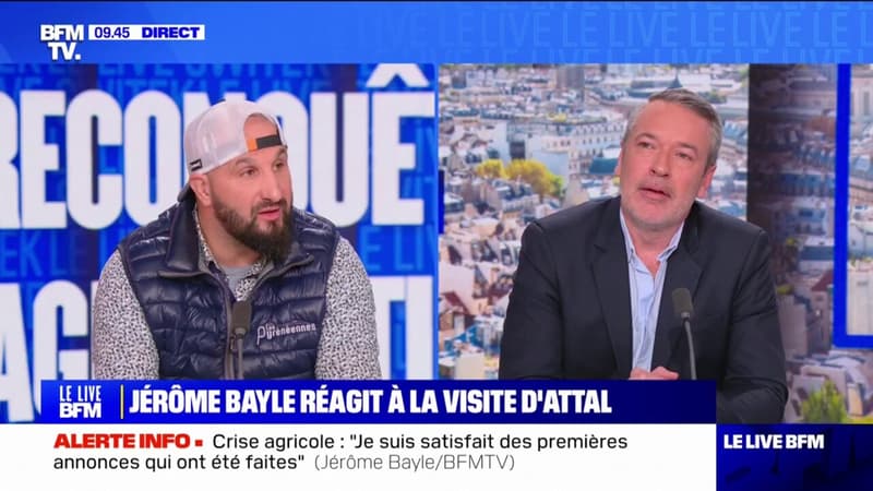 Crise agricole: Jérôme Bayle se dit 