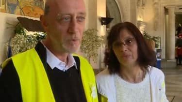 Ennrick et Christel dans la mairie de Montluçon.