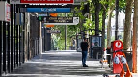 Une rue d'Adélaïde déserte après la mise en place du confinement mercredi. 