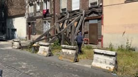 Un immeuble en péril à Saint-Denis