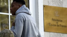 Anthony Martial à son arrivée à Clairefontaine