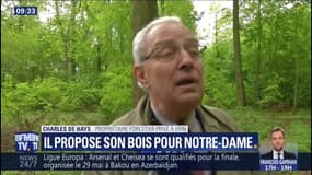 Il propose son bois pour Notre-Dame
