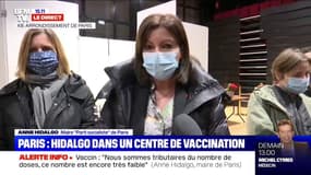 Anne Hidalgo (maire PS de Paris): "Si on restait sur un rythme de 10.000 doses par semaine, il nous faudrait 8 mois pour vacciner les plus de 75 ans"